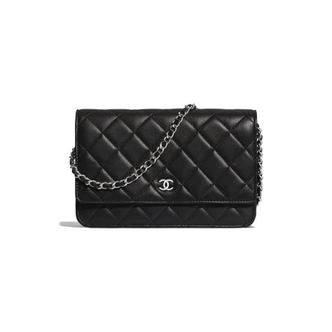 chanel black silver chain|Chanel clutch for sale.